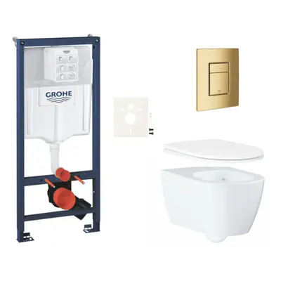 Závěsný wc set do lehkých stěn / předstěnová montáž GROHE Essence SIKOGRSESSCGL0