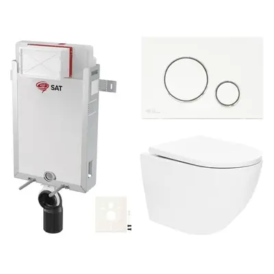 Závěsný wc set k zazdění SAT SIKOSZTOR6770