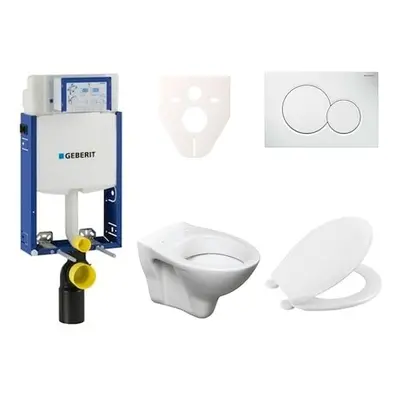 Cenově zvýhodněný závěsný WC set Geberit k zazdění + WC S-Line S-line Pro 110.302.00.5NR1