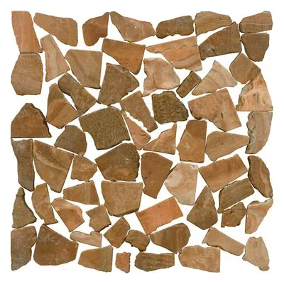 Kamenná mozaika Premium Mosaic Stone oranžová 30x30 cm mat STMOSORW