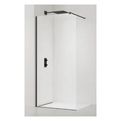 Sprchová zástěna Walk-in 130 cm SAT PVD Gun metal SATBWI130PRGM