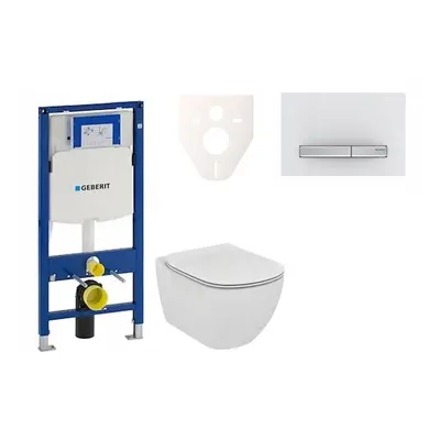 Cenově zvýhodněný závěsný WC set Geberit do lehkých stěn / předstěnová montáž+ WC Ideal Standard