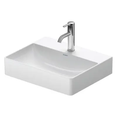 Duravit DuraSquare nábytkové umyvadlo Compact, 50x40 cm, 1 otvor pro baterii, DuraCeram, bílá 23