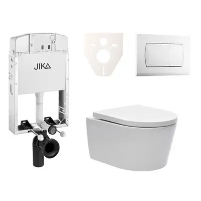 Cenově zvýhodněný závěsný WC set Jika k zazdění + WC SAT Brevis SIKOJW1