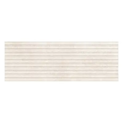 Obklad Ragno Travertino bianco 3D cross cut 40x120 cm reliéfní RCUM