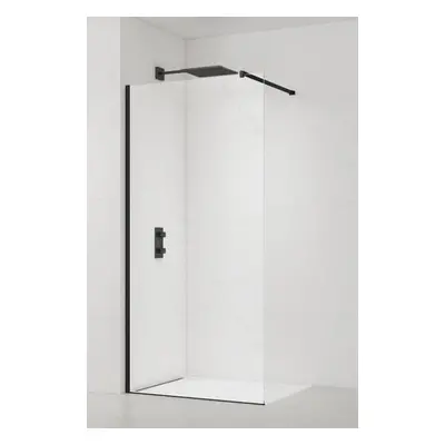 Sprchová zástěna Walk-in 130 cm SAT černá SATBWI130PRC