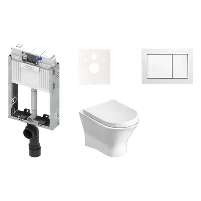 Cenově zvýhodněný závěsný WC set TECE k zazdění + WC Roca Nexo KMPLNEXOT