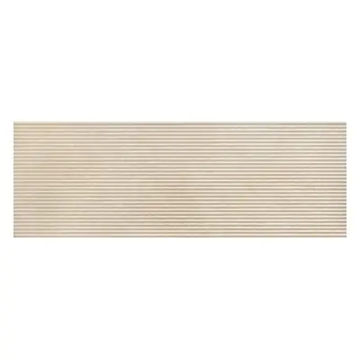 Obklad Ragno Travertino beige 3D cross cut 40x120 cm reliéfní RCUU