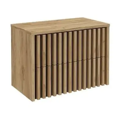 Koupelnová skříňka s krycí deskou SAT Delano 80x56x45 cm dub mat DELANO80ZDCDE