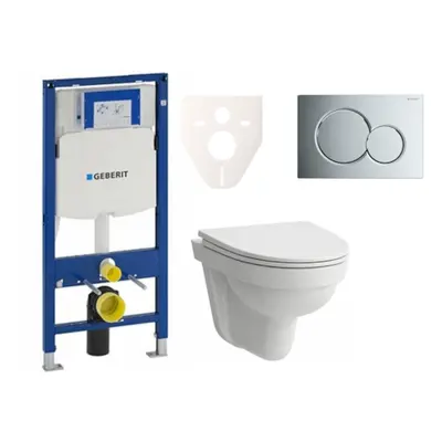 Cenově zvýhodněný závěsný WC set Geberit do lehkých stěn / předstěnová montáž+ WC Laufen Laufen 