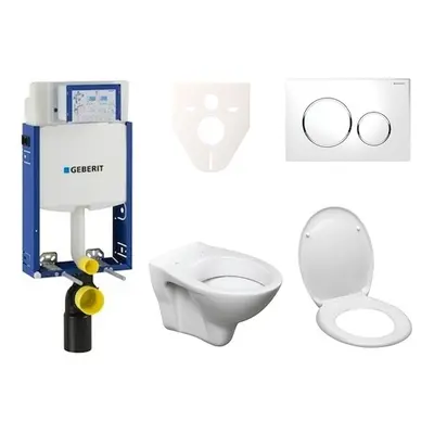 Cenově zvýhodněný závěsný WC set Geberit k zazdění + WC S-Line S-line Pro 110.302.00.5ND4