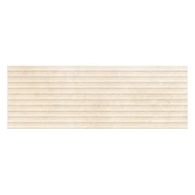 Obklad Ragno Travertino beige 3D cross cut 40x120 cm reliéfní RCUQ