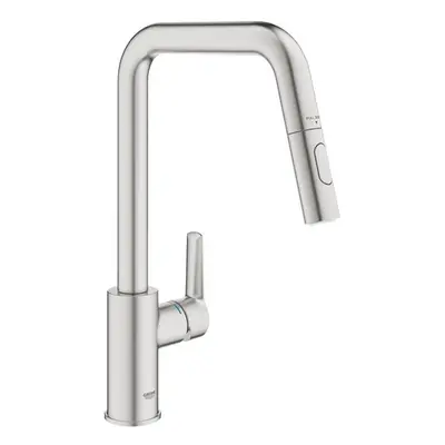 Dřezová baterie GROHE Start 2021 s vytahovací sprškou, 2 proudy supersteel 30631DC0