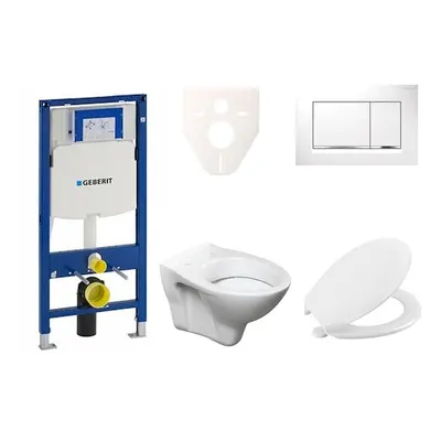 Cenově zvýhodněný závěsný WC set Geberit do lehkých stěn / předstěnová montáž+ WC S-Line S-line 