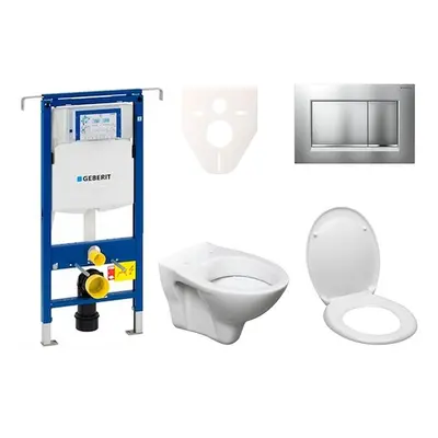 Cenově zvýhodněný závěsný WC set Geberit do lehkých stěn / předstěnová montáž+ WC S-Line S-line 