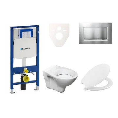 Cenově zvýhodněný závěsný WC set Geberit do lehkých stěn / předstěnová montáž+ WC S-Line S-line 