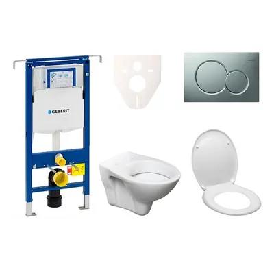 Cenově zvýhodněný závěsný WC set Geberit do lehkých stěn / předstěnová montáž+ WC S-Line S-line 