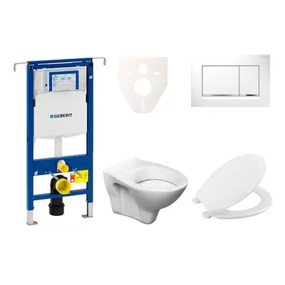 Cenově zvýhodněný závěsný WC set Geberit do lehkých stěn / předstěnová montáž+ WC S-Line S-line 