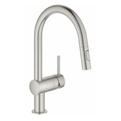 Grohe Minta dřezová baterie s vytahovací sprškou supersteel 32321dc2 G32321DC2