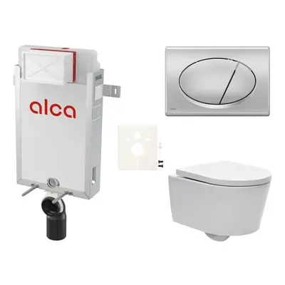 Cenově zvýhodněný závěsný WC set Alca k zazdění + WC SAT Brevis SIKOAW3