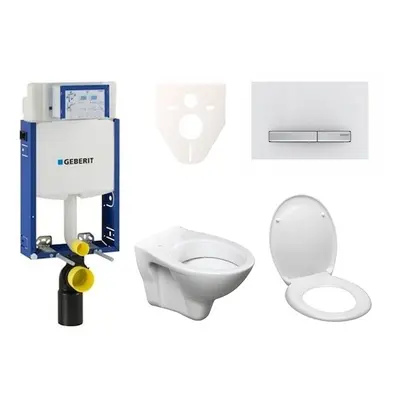 Cenově zvýhodněný závěsný WC set Geberit k zazdění + WC S-Line S-line Pro 110.302.00.5ND8