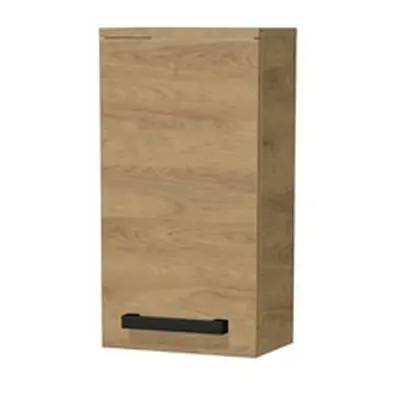 Koupelnová skříňka nízká s černou úchytkou SAT Cube Way 32,5x63x20 cm dub Hickory mat CUBE3CH32D