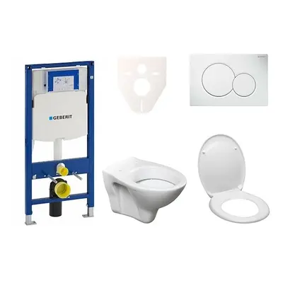 Cenově zvýhodněný závěsný WC set Geberit do lehkých stěn / předstěnová montáž+ WC S-Line S-line 