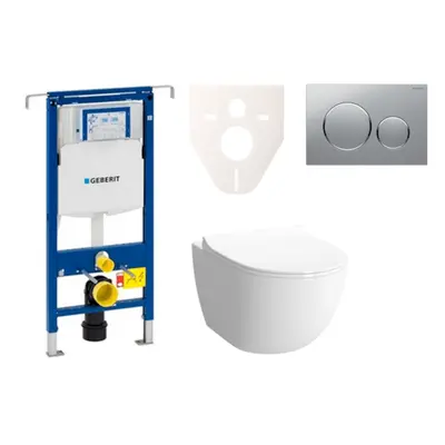 Cenově zvýhodněný závěsný WC set Geberit do lehkých stěn / předstěnová montáž+ WC VitrA VitrA Sh