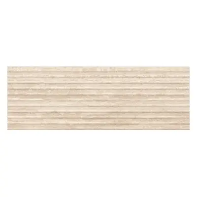 Obklad Ragno Travertino beige 3D vein cut 40x120 cm reliéfní RCUN