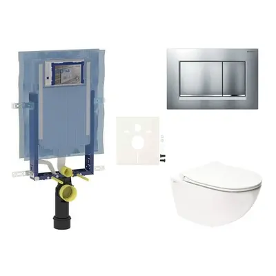 Cenově zvýhodněný závěsný WC set Geberit k zazdění + WC SAT Infinitio SIKOGEZINFS30