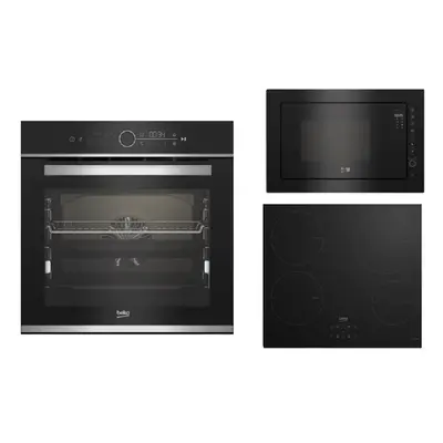 Set spotřebičů Beko BBIM13400XCS + HII64400MT + BMGB25333BG