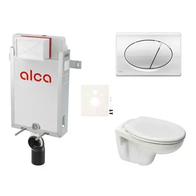 Cenově zvýhodněný závěsný WC set Alca k zazdění + WC S-Line S-line Pro SIKOAP2