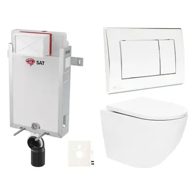 Závěsný wc set k zazdění SAT SIKOSZTOR6721