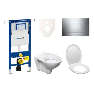 Cenově zvýhodněný závěsný WC set Geberit do lehkých stěn / předstěnová montáž+ WC S-Line S-line 