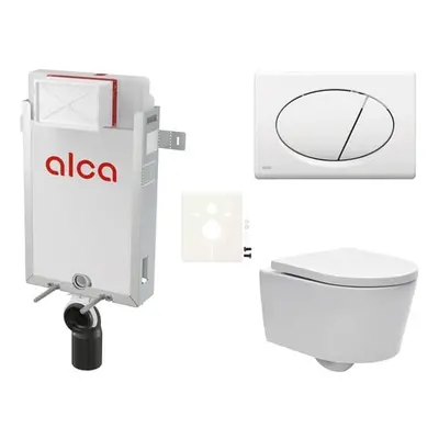 Cenově zvýhodněný závěsný WC set Alca k zazdění + WC SAT Brevis SIKOAW1