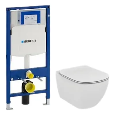 Cenově zvýhodněný závěsný WC set Geberit do lehkých stěn / předstěnová montáž+ WC Ideal Standard