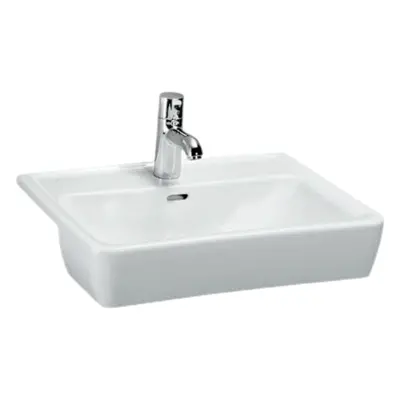 Laufen Laufen Pro umyvadlo 56x44 cm otvor pro baterii uprostřed h8129610001041 1296.1.000.104.1