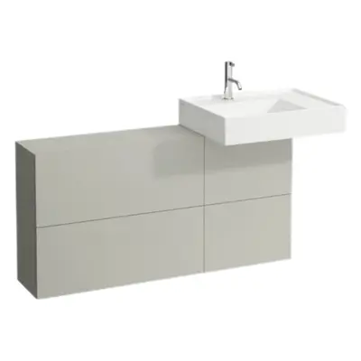 Laufen Kartell koupelnová skříňka pod umyvadlo 120x60,8x27 cm oblázkově šedá H4082920336411