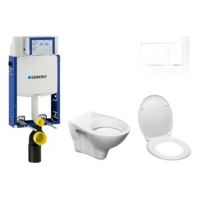 Cenově zvýhodněný závěsný WC set Geberit k zazdění + WC S-Line S-line Pro 110.302.00.5ND5