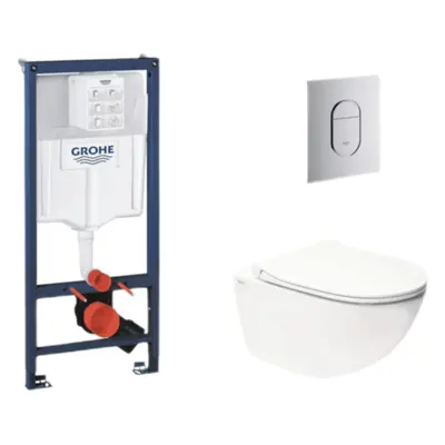 Závěsný wc set do lehkých stěn / předstěnová montáž Swiss Aqua Technologies Infinitio SIKOGRSIN1