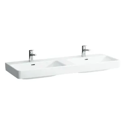 Laufen Pro S dvojumyvadlo 130x46 cm dva otvory pro baterii h8149684001041 1496.8.400.104.1