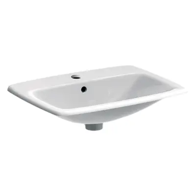 Geberit Selnova zápustné umyvadlo 60x45 cm otvor pro baterii uprostřed 500.307.01.1