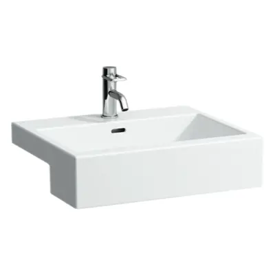 Laufen Living polozápustné umyvadlo 55x46 cm otvor pro baterii uprostřed 1343.2.000.104.1