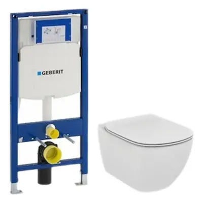 Cenově zvýhodněný závěsný WC set Geberit do lehkých stěn / předstěnová montáž+ WC Ideal Standard