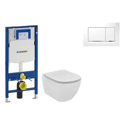 Cenově zvýhodněný závěsný WC set Geberit do lehkých stěn / předstěnová montáž+ WC Ideal Standard