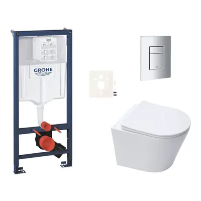 Závěsný wc set do lehkých stěn / předstěnová montáž Swiss Aqua Technologies Infinitio SIKOGRSIN1