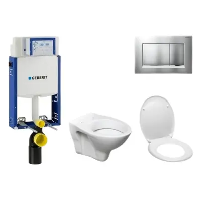 Cenově zvýhodněný závěsný WC set Geberit k zazdění + WC S-Line S-line Pro 110.302.00.5ND7