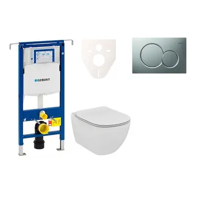 Cenově zvýhodněný závěsný WC set Geberit do lehkých stěn / předstěnová montáž+ WC Ideal Standard