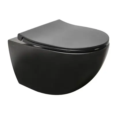 WC závěsné VitrA Sento SmoothFlush včetně sedátka, zadní odpad 7848-083-6147