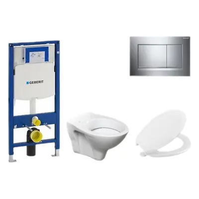 Cenově zvýhodněný závěsný WC set Geberit do lehkých stěn / předstěnová montáž+ WC S-Line S-line 